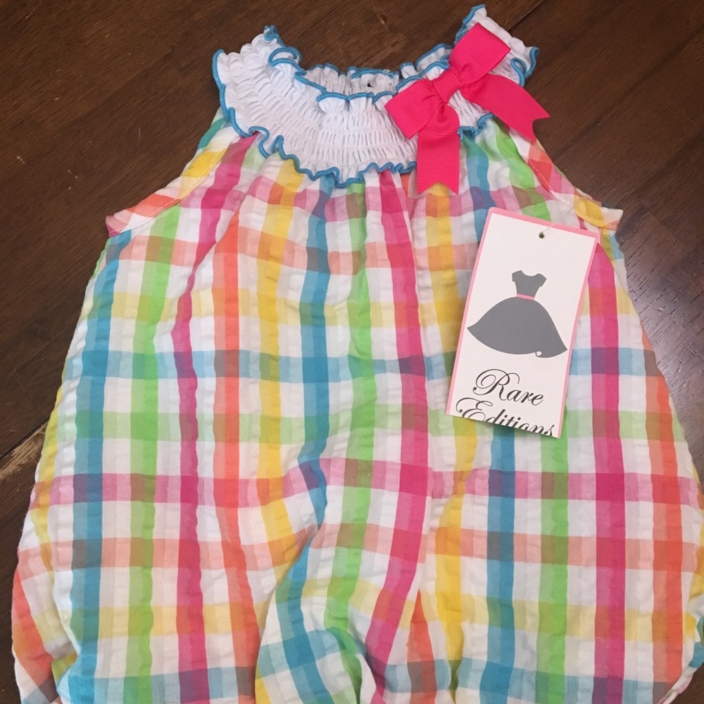 Seersucker Bubble Romper